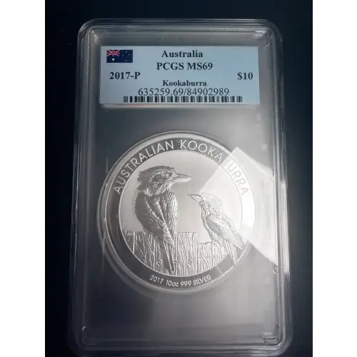2017-P $10 Kookaburra 10oz Ag