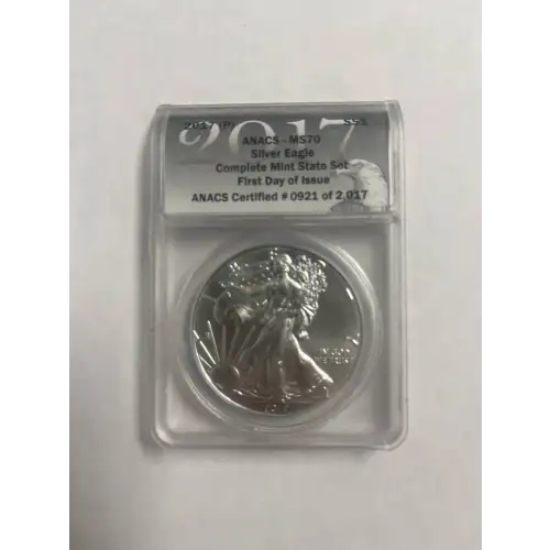 2017 - (P) - ANACS - MS70 - $1 Silver Eagle