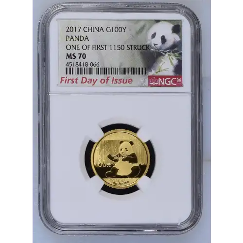 2017 Panda-First Day of Issue One of First 1150 Struck (2)