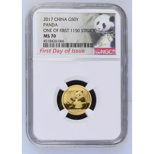 2017 Panda-First Day of Issue One of First 1150 Struck (2)