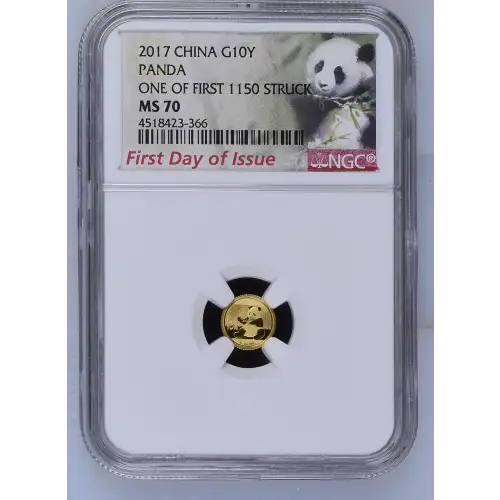 2017 Panda-First Day of Issue One of First 1150 Struck (2)