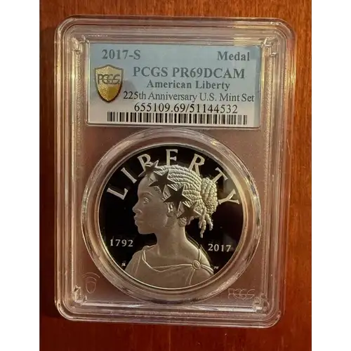 2017-S Medal American Liberty 225th Anniversary U.S. Mint Set, DCAM