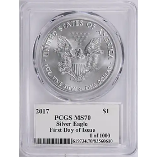 2017 SILVER EAGLE MS70 PCGS [B-9]