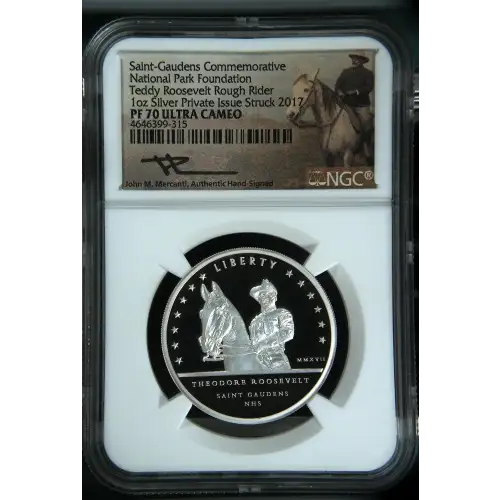 2017 T. Roosevelt Rough Rider Saint-Gaudens NPF Commem ULTRA CAMEO (2)