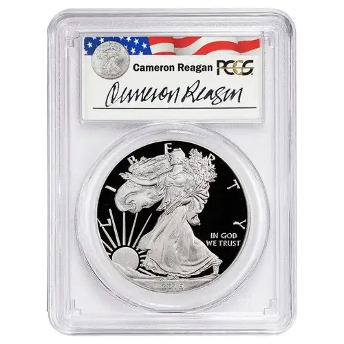2017-W $1 Silver Eagle Cameron Reagan, DCAM