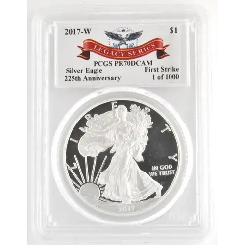 2017-W $1 Silver Eagle First Strike Legacy Series 1 of 1000, DCAM