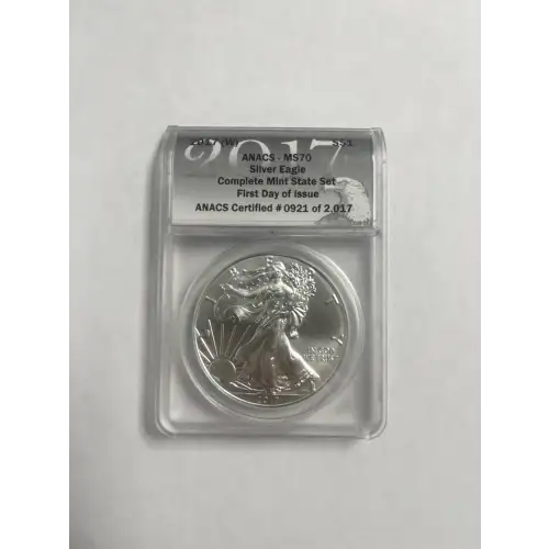 2017 - (W) - ANACS - MS70 - $1 Silver Eagle