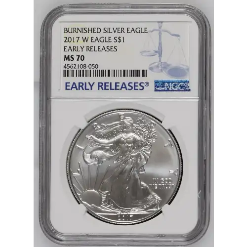 2017 W BURNISHED SILVER EAGLE EARLY RELEASES (2)