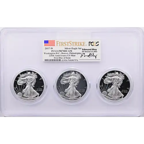 2017 - W - PCGS - PR70DCAM -  $1 Silver Eagle Set