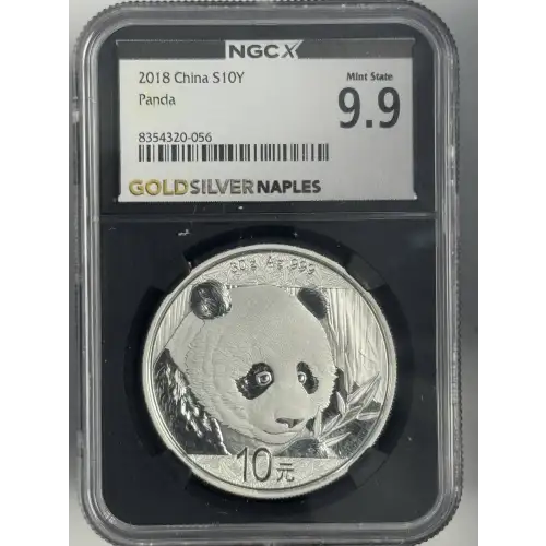 2018 1 oz China Panda s10y Mint State 9.9