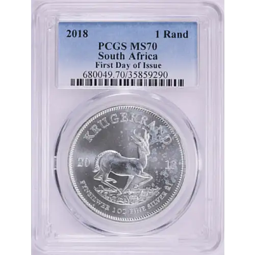 2018 1 Rand Krugerrand Silver First Day of Issue