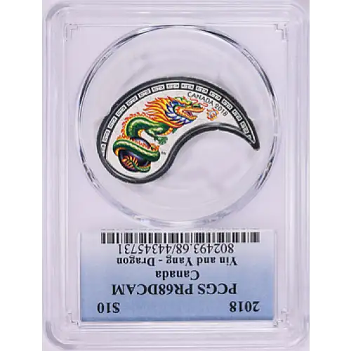 2018 $10 Yin and Yang - Dragon, DCAM