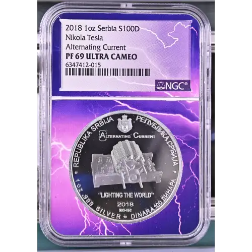 2018 1oz Nikola Tesla Alternating Current ULTRA CAMEO (2)
