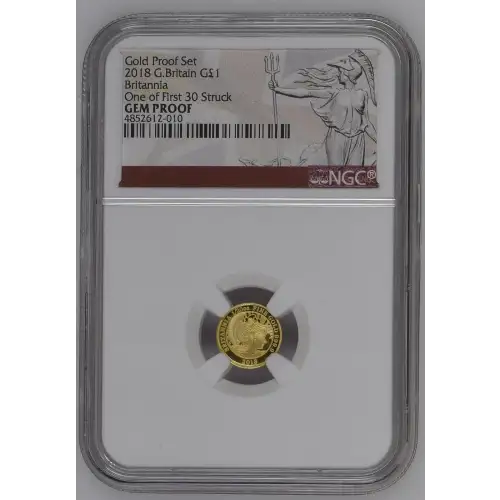 2018 Britannia One of First 30 Struck Gold Proof Set ULTRA CAMEO (2)