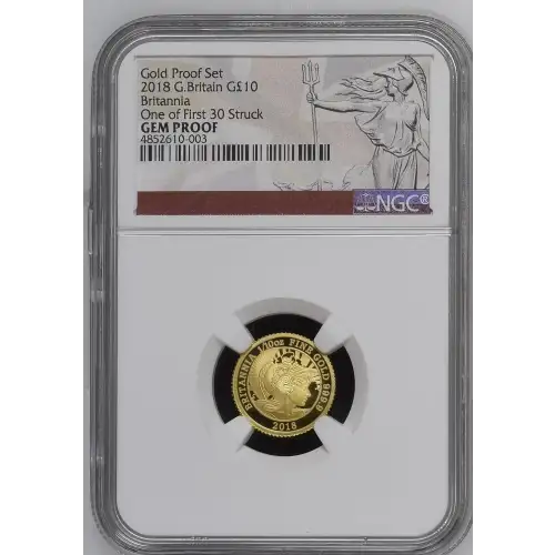 2018 Britannia One of First 30 Struck Gold Proof Set ULTRA CAMEO (2)