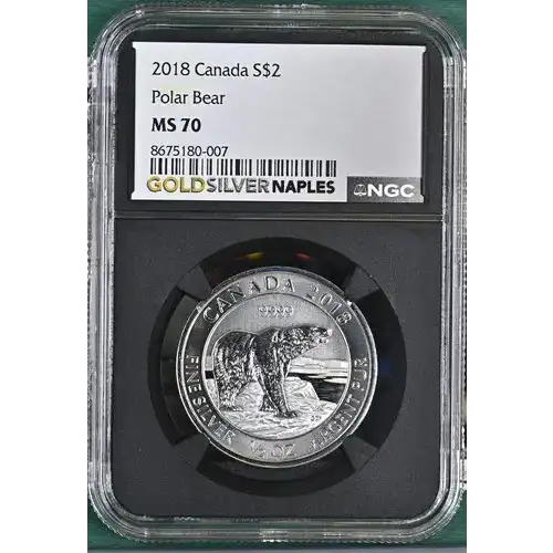 2018 Canada Polar Bear S$2 MS 70