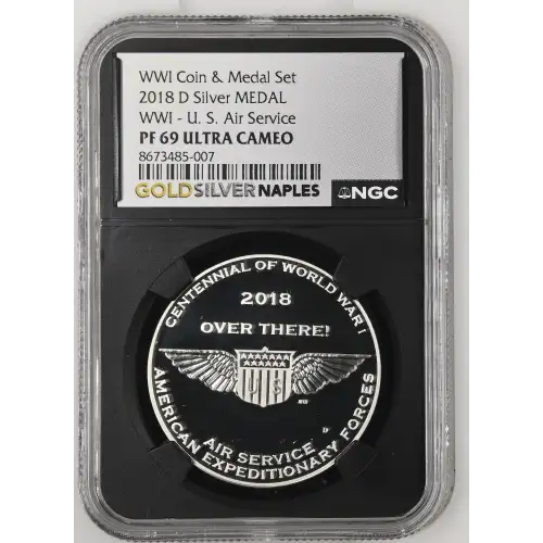 2018 D WWI - U. S. Air Service WWI Coin & Medal Set ULTRA CAMEO (2)