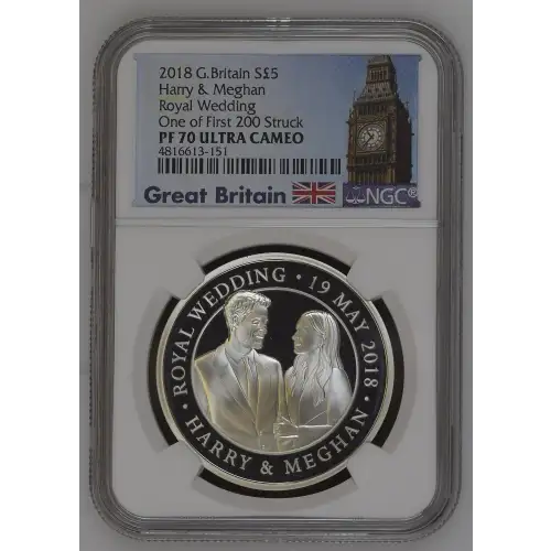 2018 Harry & Meghan One of First 200 Struck Royal Wedding ULTRA CAMEO (2)