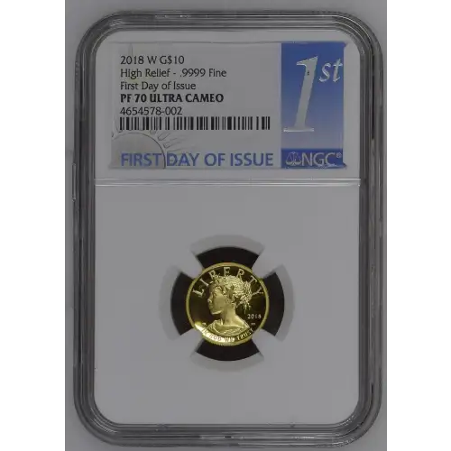 2018 High Relief - .9999 Fine First Day of Issue ULTRA CAMEO (2)