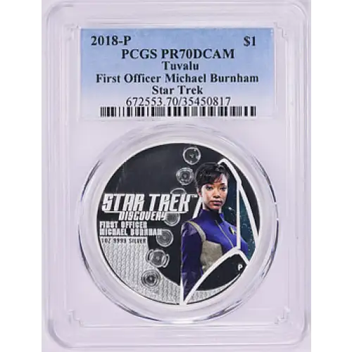 2018-P $1 First Officer Michael Burnham Star Trek, DCAM