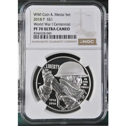 2018 P World War I Centennial WWI Coin & Medal Set ULTRA CAMEO (2)