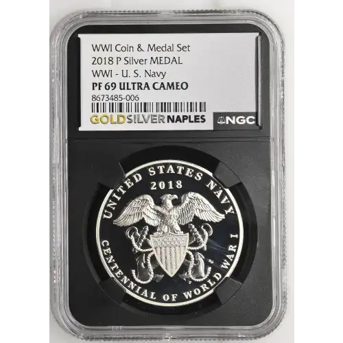 2018 P WWI - U. S. Navy WWI Coin & Medal Set ULTRA CAMEO (2)