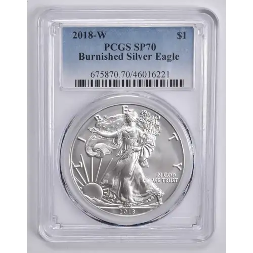 2018-W $1 Burnished Silver Eagle