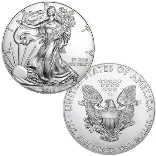 2018 W 1 oz Silver Eagle  PCGS MS70 (LABEL MAY VARY)