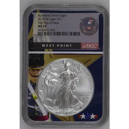 2018 W Burnished Silver Eagle First Day of Issue (2)