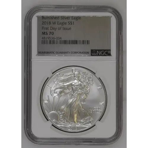 2018 W Burnished Silver Eagle First Day of Issue (2)