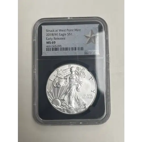2018 (W) Eagle $1 MS69 Struck at West Point Early Releases