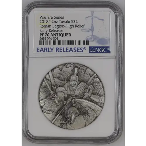 2018P 2oz Roman Legion-High Relief Early Releases Warfare Series (2)