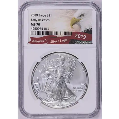 2019 1 oz Silver Eagle NGC MS70 (LABEL MAY VARY) (3)