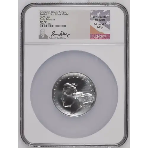 2019 P 2.5oz .999 Fine Early Releases American Liberty Series (2)