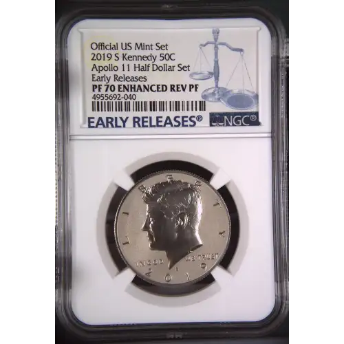 2019 S Apollo 11 Half Dollar Set Early Releases Official US Mint Set (2)