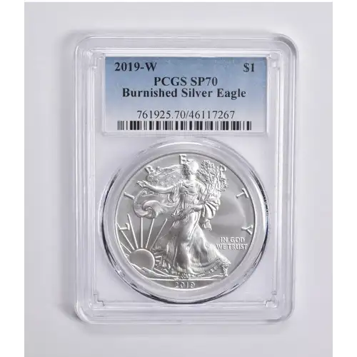 2019-W $1 Burnished Silver Eagle First Strike