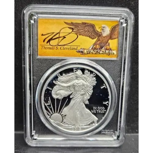 2019-W $1 Silver Eagle First Day of Issue Washington D.C. Art Deco Washington DC, DCAM