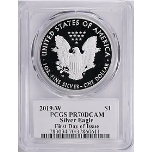 2019 W SILVER EAGLE PR70DCAM PCGS [B-9]