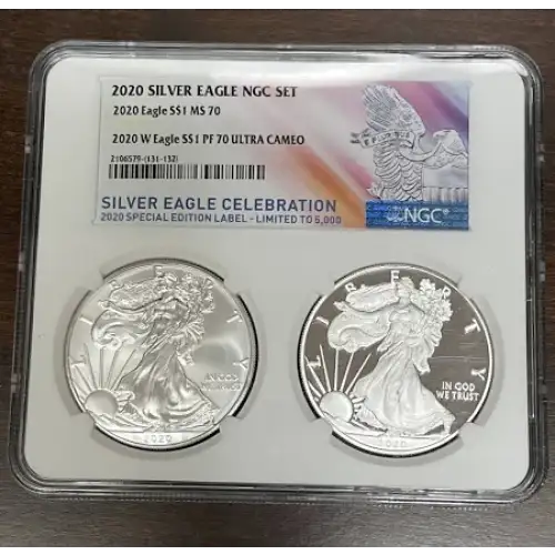 2020 1 oz Silver Eagle  S$1 NGC MS70 (label may Vary) [DUPLICATE for #558664]