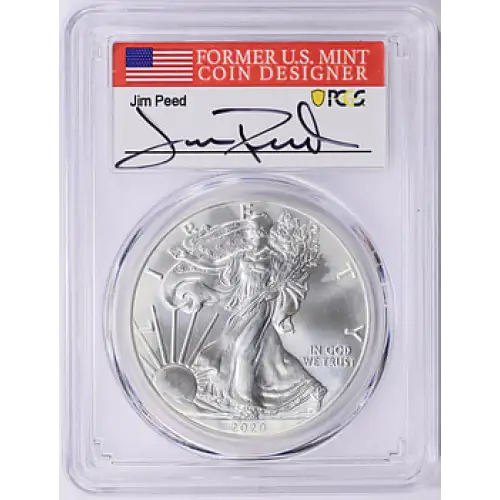 2020 $1 Silver Eagle First Day of Issue Jim Peed Signature (2)