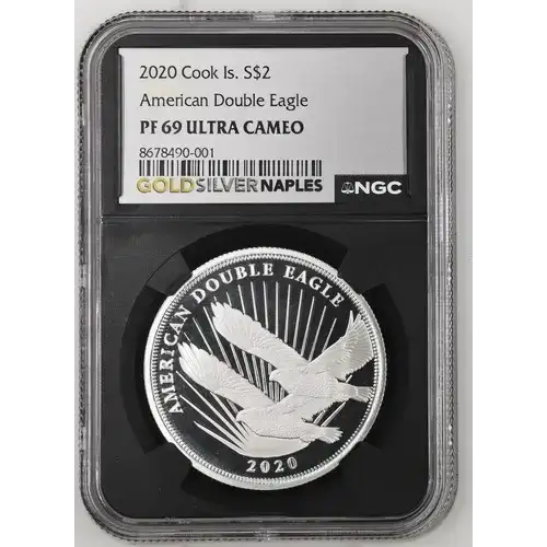 2020 Cook Is. American Double Eagle S$2 PF 69 UC
