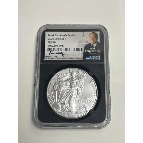 2020 Eagle S$1 MS70 Mint Director's Series Signed
