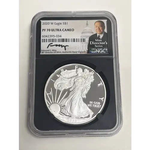 2020 Eagle S$1 PF70UC Mint Director's Series Signed