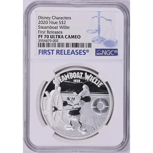 2020 - Niue - NGC - PF70UC - $2 Steamboat Willie (2)