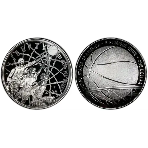 2020-P $1 Basketball Hall of Fame First Strike, DCAM (2)
