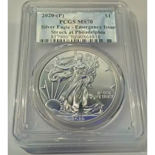 2020-(P) $1 Silver Eagle - Emergency Issue Struck at Philadelphia