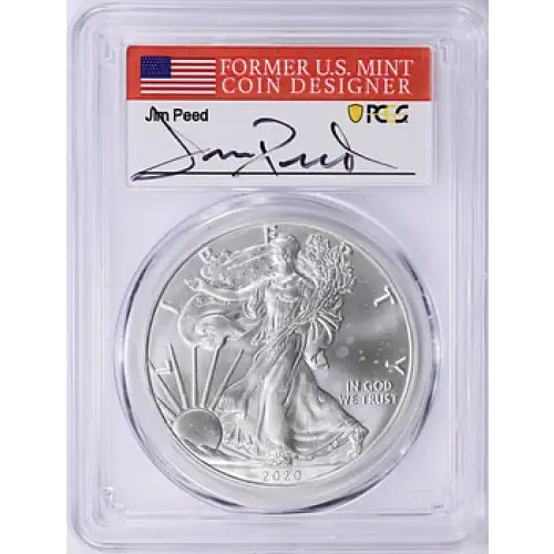 2020-(P) $1 Silver Eagle - Emergency Issue Struck at Philadelphia First Strike Jim Peed (2)