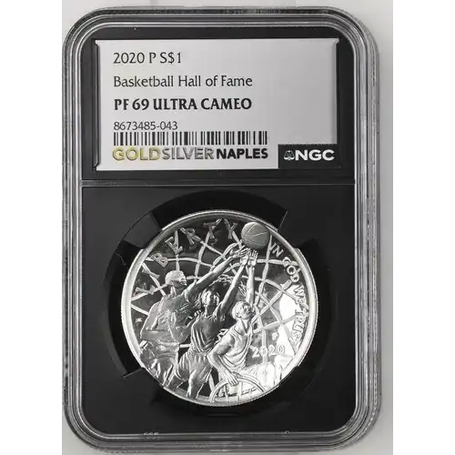 2020 P Basketball Hall of Fame S$1 PF 69 ULTRA CAMEO