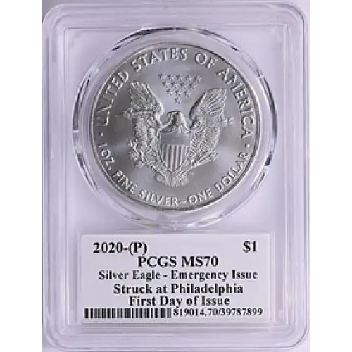 2020 (P) SILVER EAGLE MS70 PCGS]
[B-9]