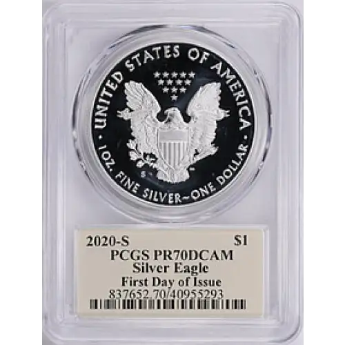 2020 S SILVER EAGLE PR70DCAM PCGS [B-9] (2)